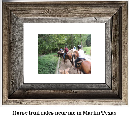 horse trail rides near me in Marlin, Texas